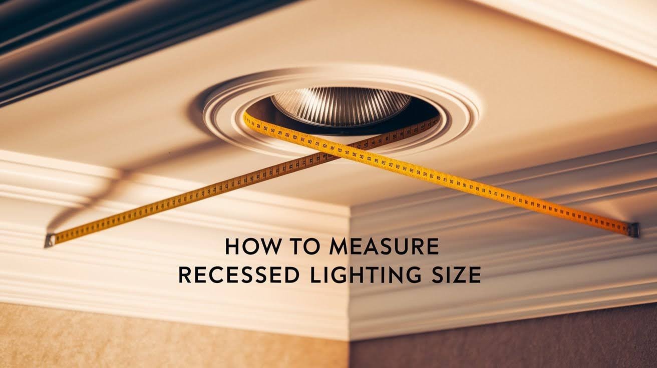 How to Measure Recessed Light Size in Easy Steps