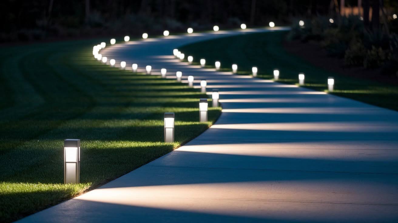 Solar-Powered Path Markers